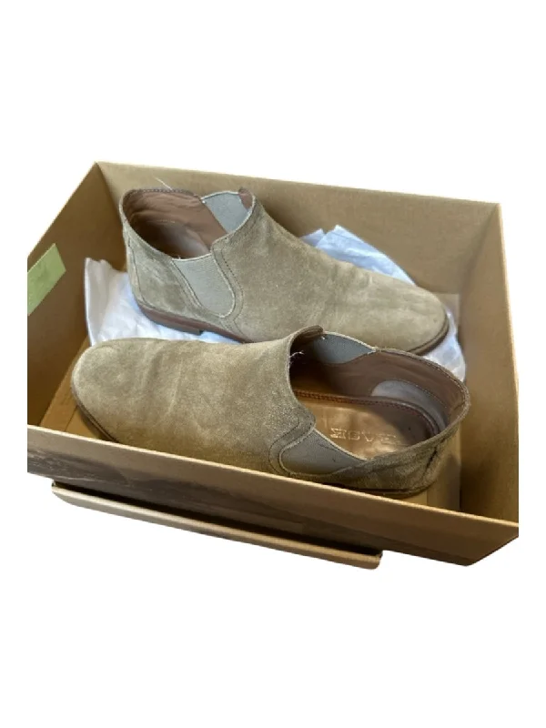 booties for spring fashion-  Trask Shoe Size 8 Taupe Suede Booties