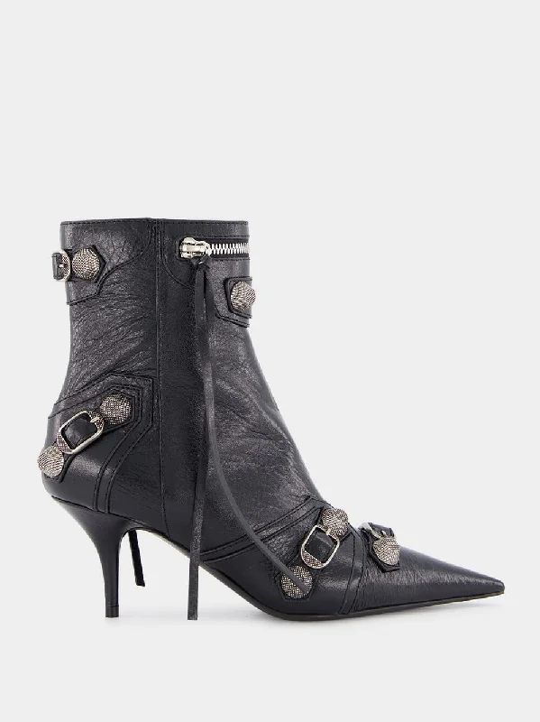 Youth Ankle Boots-Cagole Buckle-Detail Ankle 70mm Boots