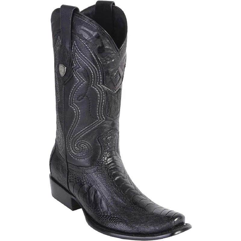 Men's Wild West Ostrich Leg Skin Dubai Toe Boots 27905