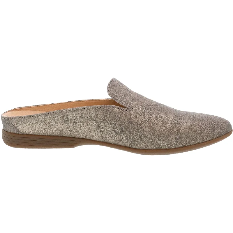 Anti-Skid Casual Shoes-Casual shoes with city heels-Women's Dansko Lexie Taupe Metallic Leather