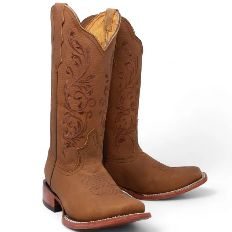 La Carreta Women´s Genuine Leather High Rodeo Boots LC-256 Honey Miel