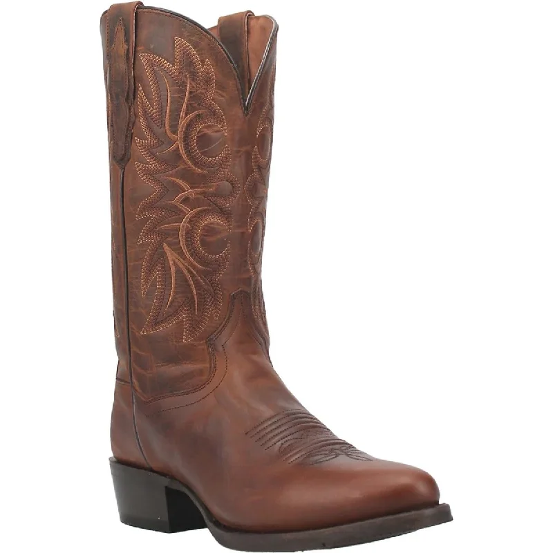 Dan Post Men's Cottonwood Genuine Leather Round Toe Boots - Rust