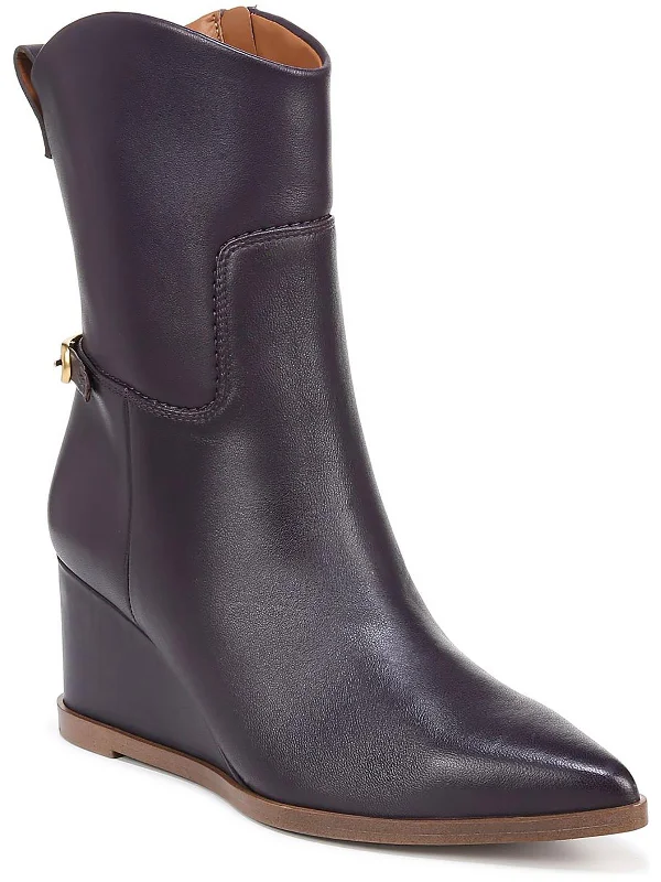 booties for everyday wear-  Etta Womens Leather Pointed Toe Booties