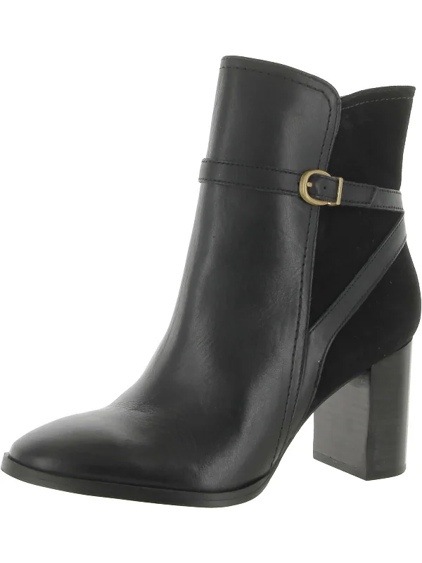 Eco-Friendly Ankle Boots-Bexley Womens Leather Heels Ankle Boots