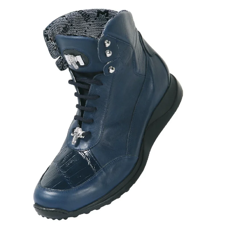 Mauri 8911 Wonder Blue Genuine Alligator/Nappa Boots