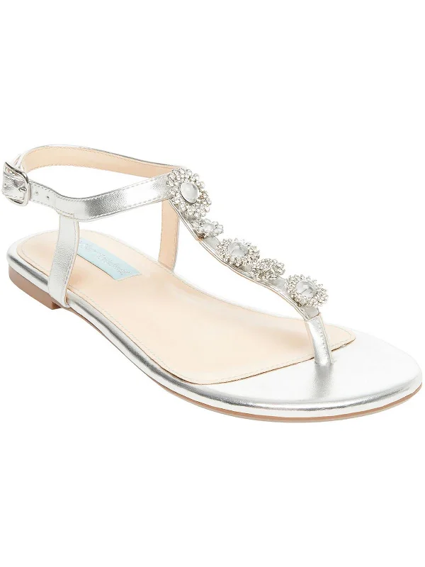 Sandals-for-fitness-enthusiastsSandals for Stability-Alta Womens Embellished Metallic Ankle Strap