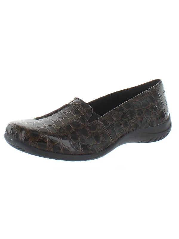 Loafers second-hand-Loafers for everyday trends-Purpose Womens Patent Embossed Loafers