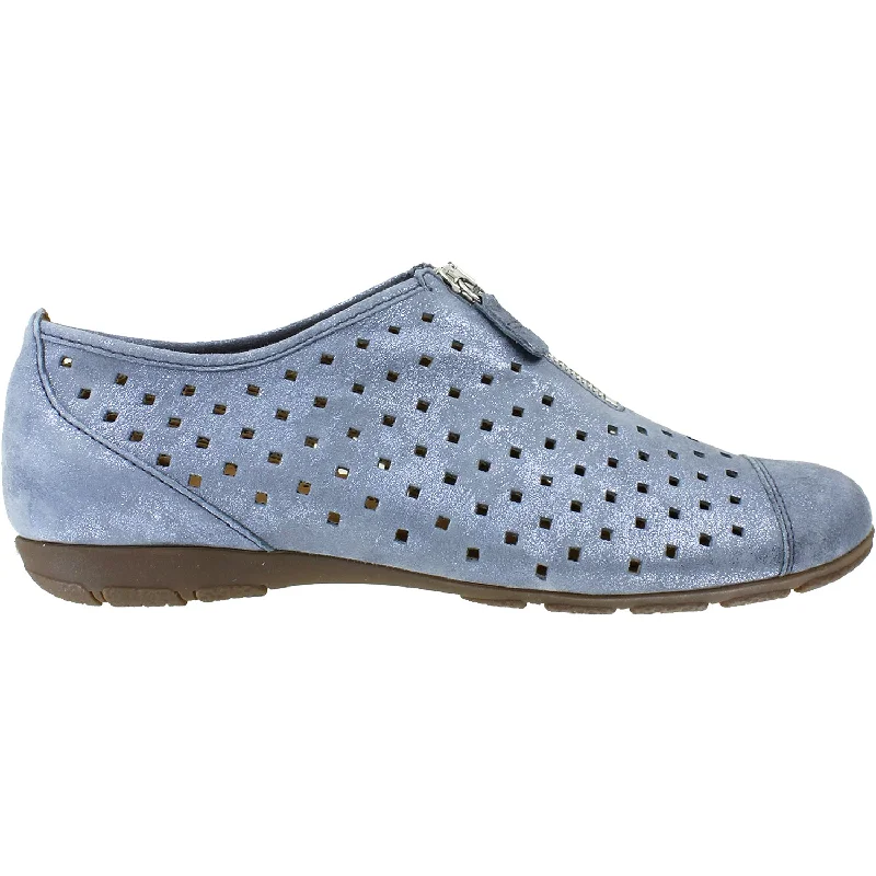 Blogger Casual Shoes-Casual shoes with classic appeal-Women's Gabor 64.164.66 Aquamarine Nubuck