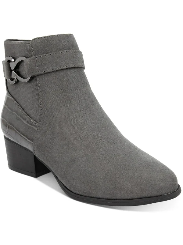 Eye-Catching Ankle Boots-Nadine Womens Faux Leather Ankle Ankle Boots