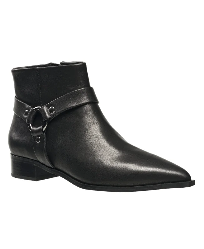 Dark-Tone Ankle Boots-French Connection Women's Lilly Leather Ankle Boot