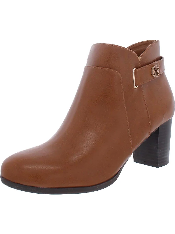 booties for date nights-  Artemy Womens Block Heel Slip On Booties