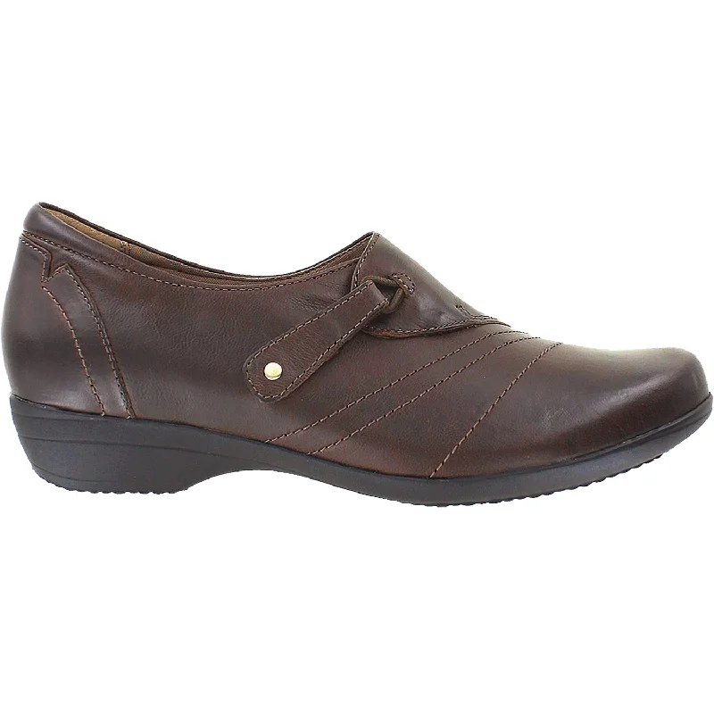 Power Casual Shoes-Casual shoes with fine design-Women's Dansko Franny Chocolate Burnished Calf Leather