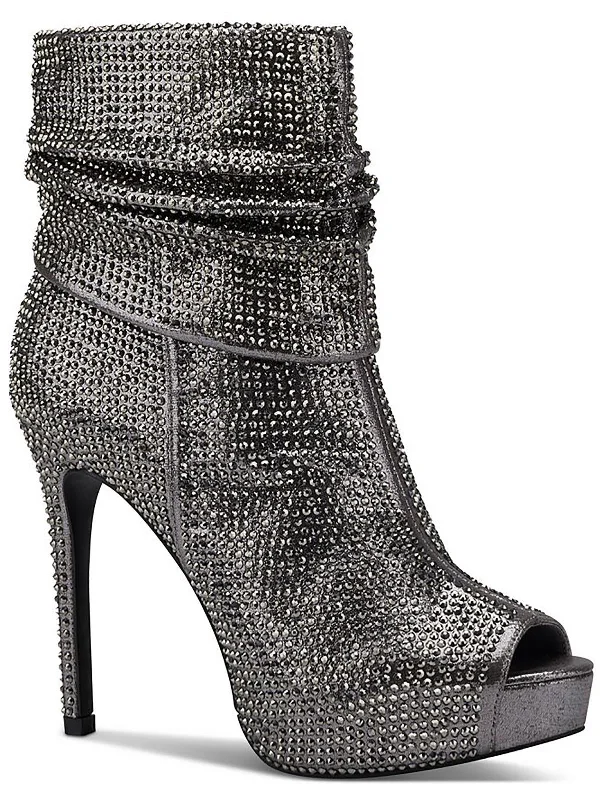 booties for special occasions-  Cheyanne  Womens Faux Leather Stiletto Booties