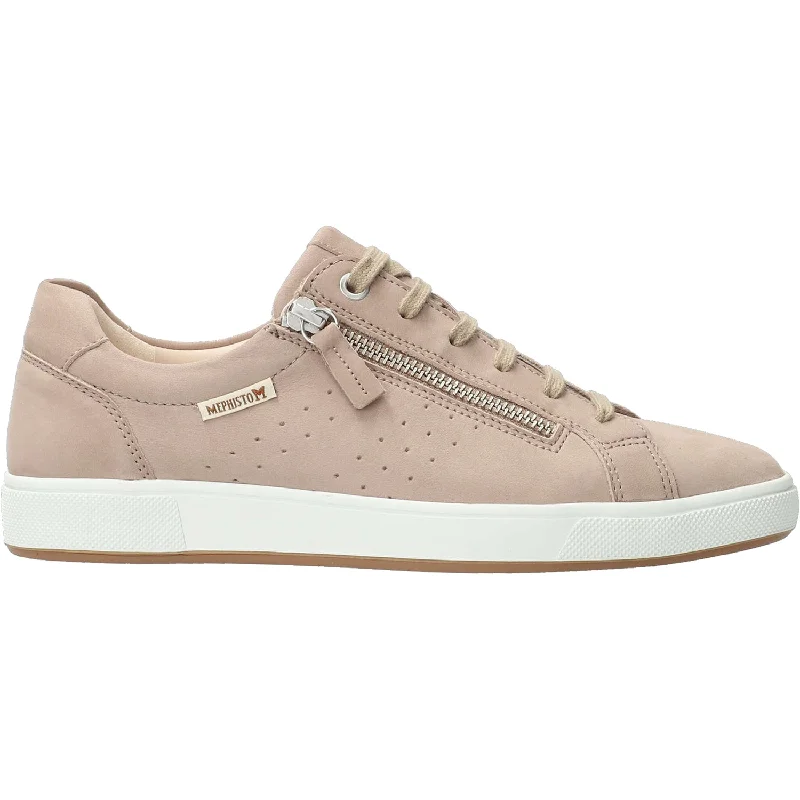 Dad Casual Shoes-Casual shoes with durable appeal-Women's Mephisto Nikita Light Taupe Nubuck