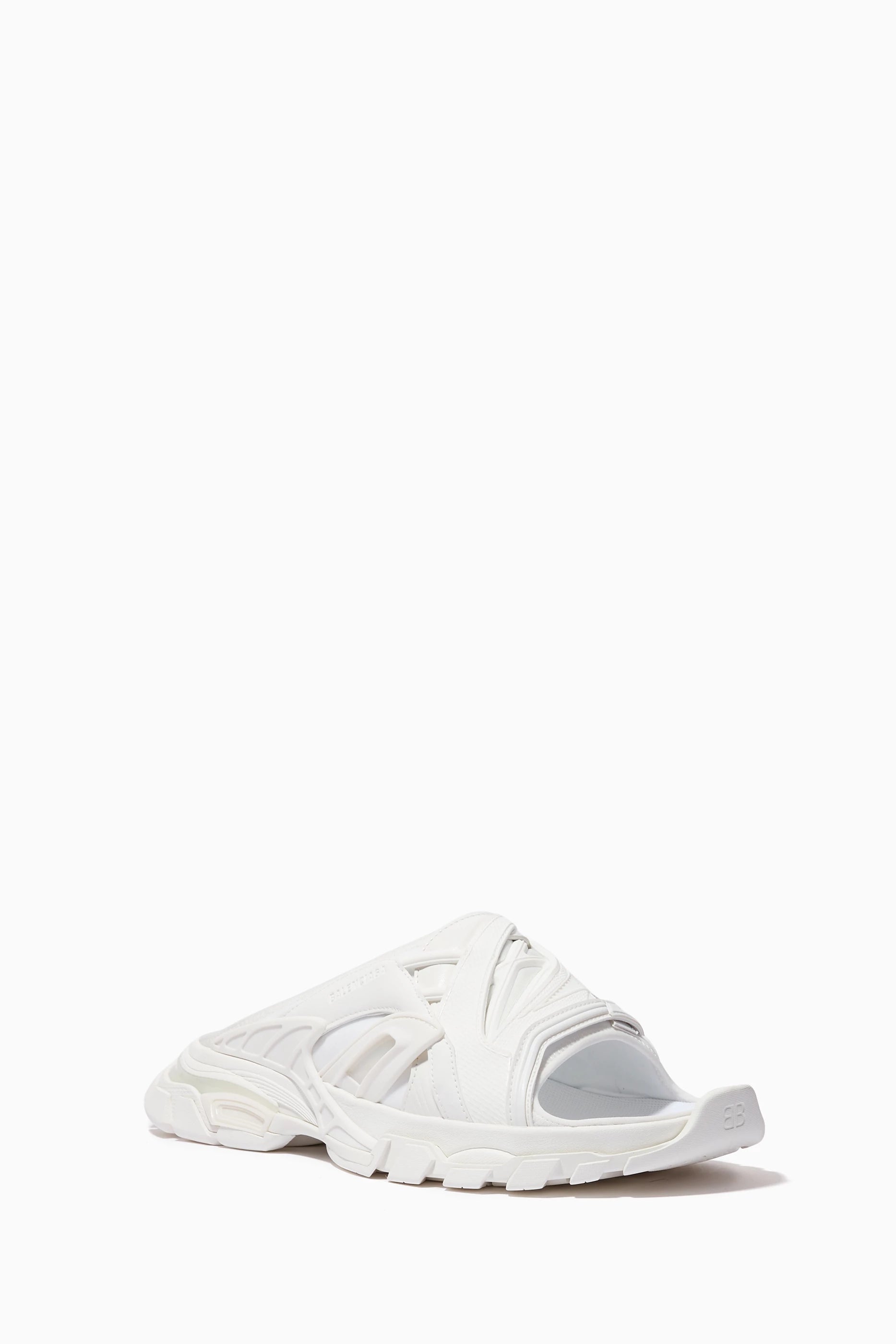 Sandals-for-tiktokersSandals with Slip Resistant Sole-Balenciaga Track Slide Sandal 'white'