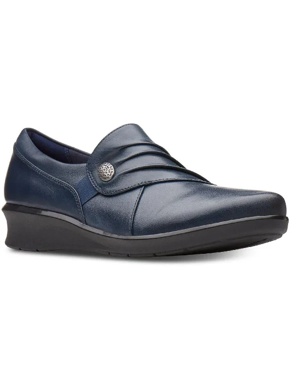 Loafers blue tones-Loafers with breathable lining-Hope Roxanne Womens Leather Slip On Fashion Loafers