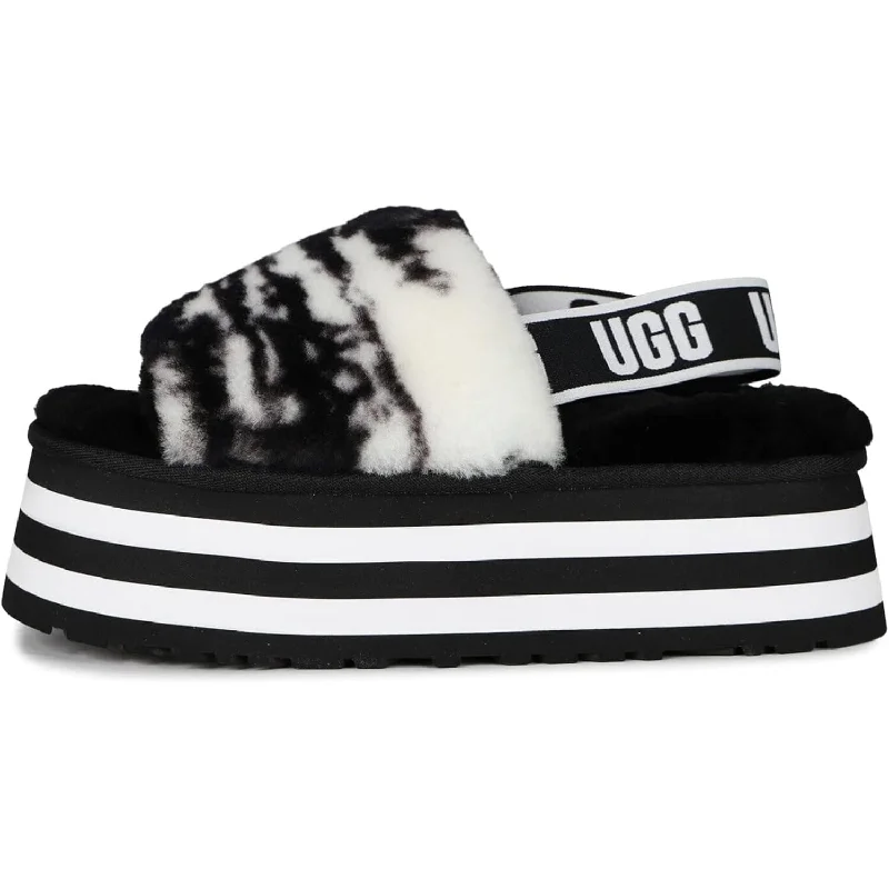 Sandals-for-content-creatorsSandals with Lightweight Design-UGG Disco Marble Slide Black  1122032-W-BLK Women's