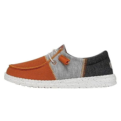 Loafers show stopper-Loafers with cushioned designs-Hey Dude Wendy Tri Varsity Orange Size W8 | Women's Shoes | Women's Slip On Loafers | Comfortable & Light-Weight