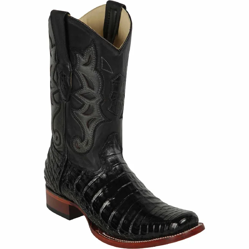 Men's Los Altos Caiman Belly Rodeo Square Toe Boots 812T82