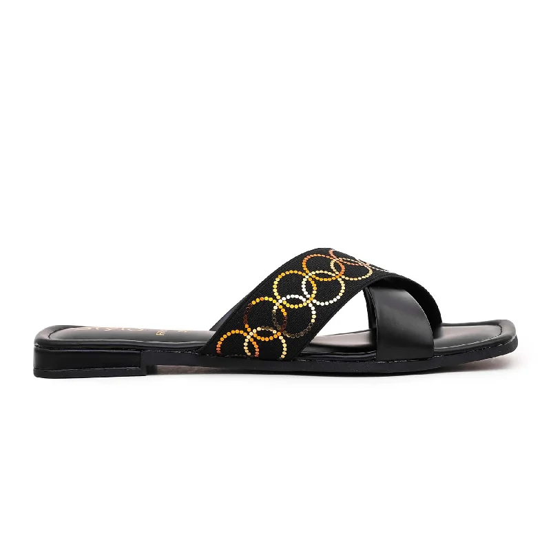 Slippers neighborhood-Slippers with chill heels-Black Formal Slipper FR8184