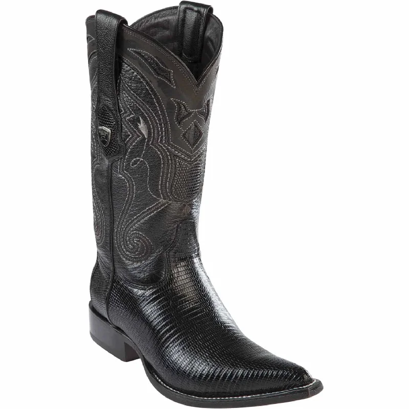 Men's Wild West Ring Lizard Skin 3X Toe Boots 29506