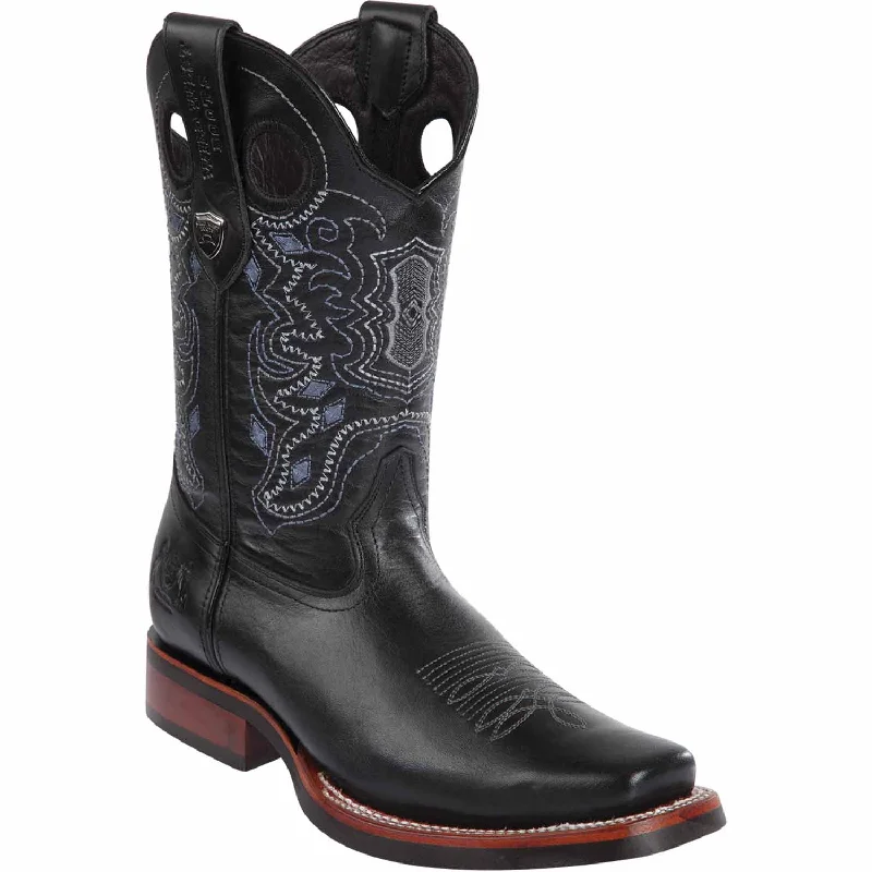 Men's Wild West Genuine Leather Rodeo Toe Boots 281938