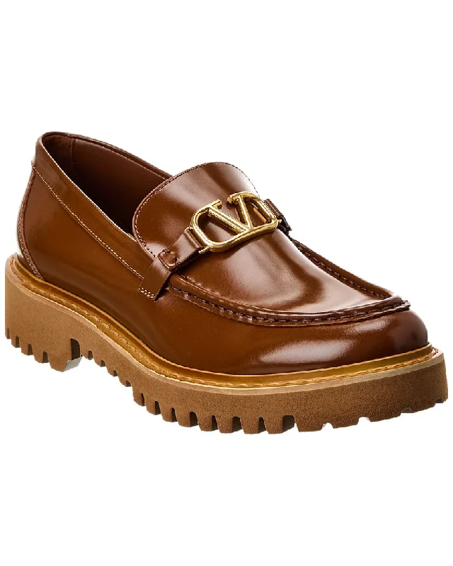 Loafers VIP deal-Loafers for versatile outfits-Valentino VLogo Signature Leather Loafer