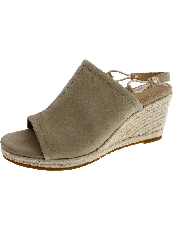 Sandals-for-maternity-wearSandals with Slip Resistant Sole-Cai Womens Suede Peep-Toe Wedge Sandals