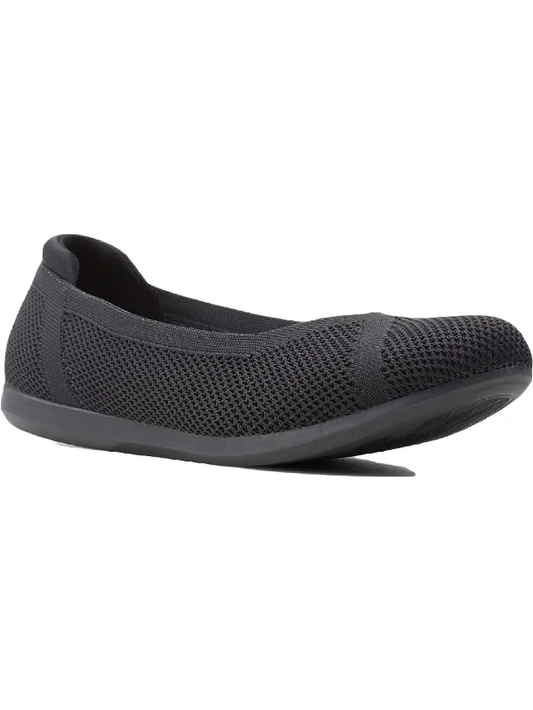 Loafers shipping free-Loafers for chic trends-Carly Wish Womens Knit Slip On Ballet Flats