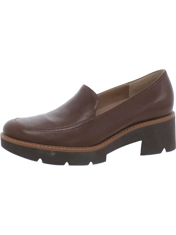 Loafers innovative edge-Loafers with soft comfort-Dreamer Womens Leather Lugged Sole Loafers