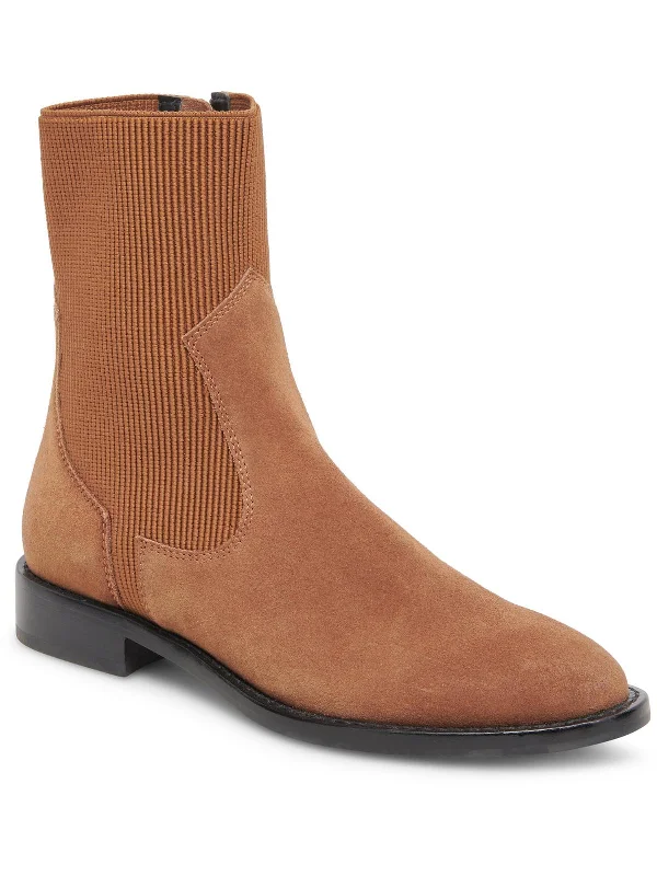 Sporty Ankle Boots-Gineva Womens Ribbed Ankle Chelsea Boots