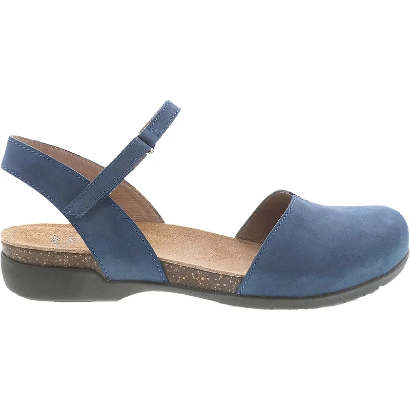 Narrow Casual Shoes-Casual shoes for urban explorers-Women's Dansko Rowan Navy Milled Nubuck