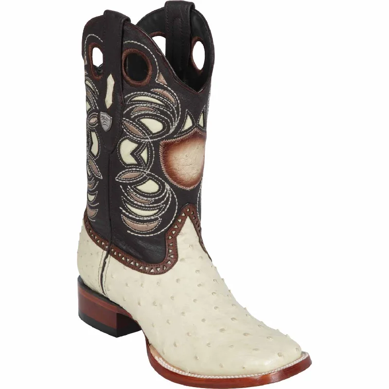 Men's Wild West Ostrich Skin Ranch Toe Boots 282403