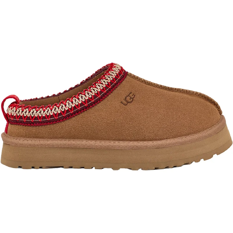 Slippers fraternity logo-Slippers with faint tones-Kids' UGG Taz Chestnut Suede