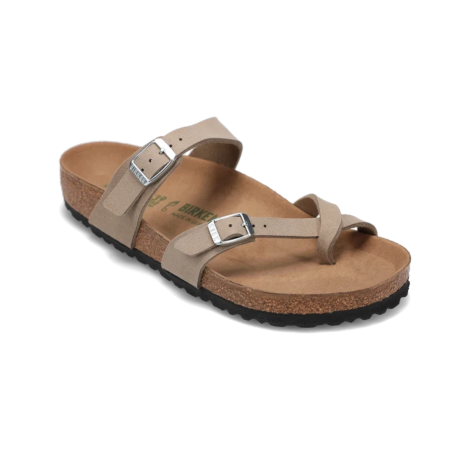 Women's Mayari Vegan Silky Gray Taupe Birki