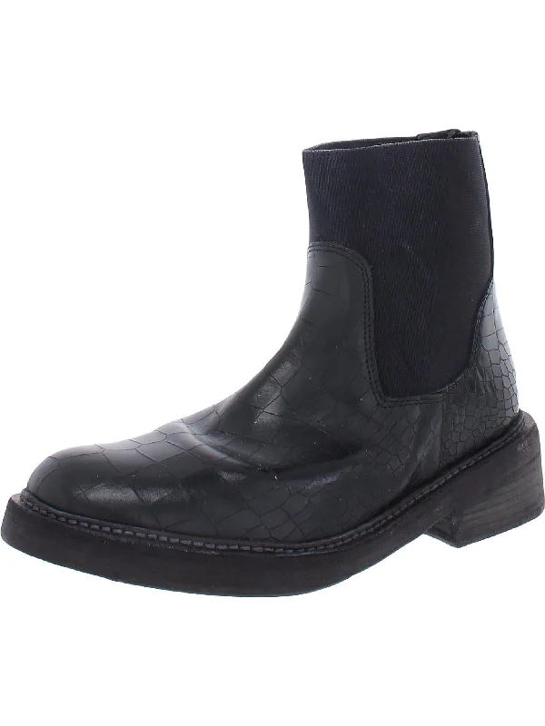 Fan-Favorite Ankle Boots-Arlo Womens Leather Round Toe Ankle Boots