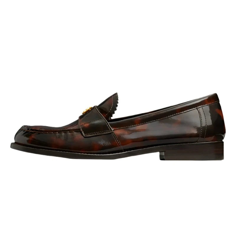 Loafers how to wear-Loafers with unique comfort-Tory Burch Classic Loafer Tortoise Patent