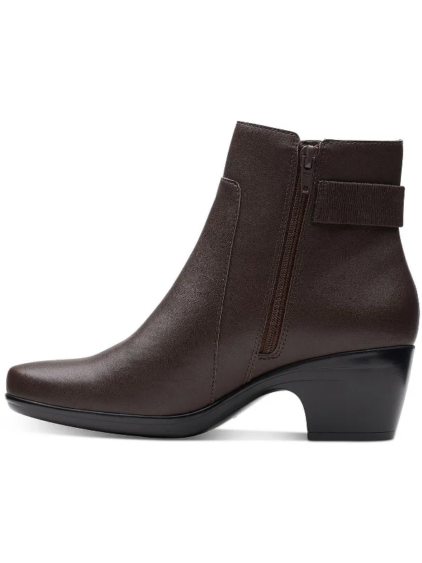 Innovative Ankle Boots-Emily Holly Womens Leather Laceless Ankle Boots