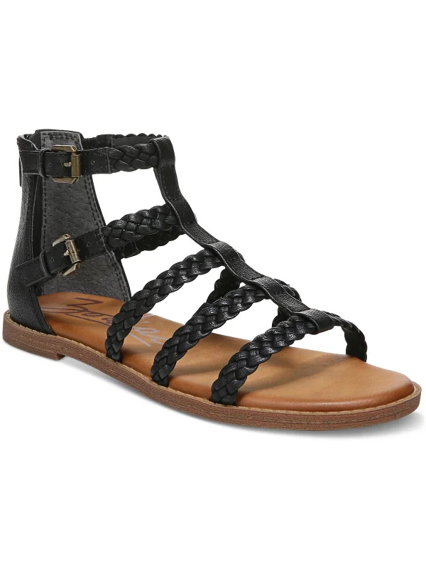 Sandals-for-non-slip-gripSandals for Active Durability-Camelia Womens Faux Leather Caged Gladiator Sandals