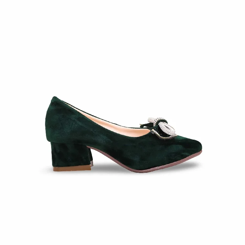 Girls Green Formal Pumps KD2292