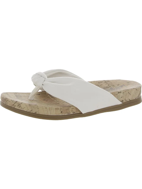 Sandals-for-safari-tripsSandals for Trail Traction-Happy Womens Slip-On Cork Thong Sandals