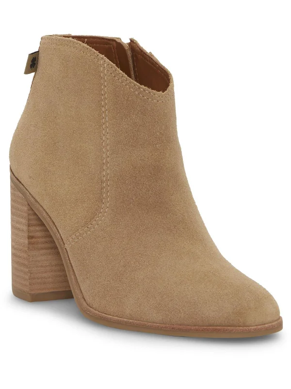 Deal Ankle Boots-Pellyon Womens Suede Almond Toe Ankle Boots