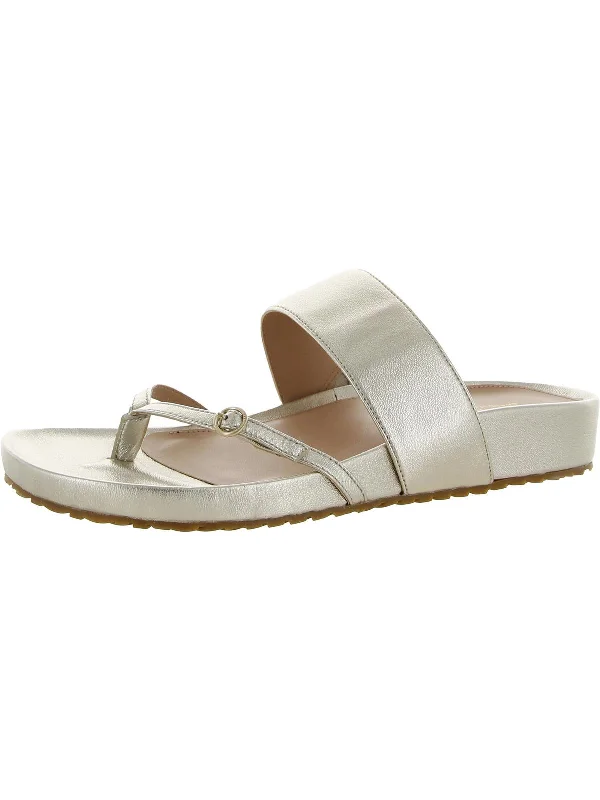 Sandals-for-pregnant-womenSandals with Enhanced Performance-Milani Womens Leather Slip On Thong Sandals