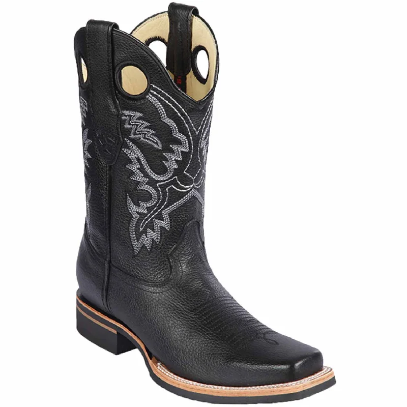 Men's Los Altos Genuine Leather Rodeo Square Toe Boots 81327