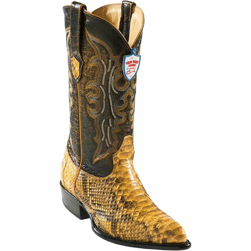 Men's Wild West Python Skin J Toe Boots 29957