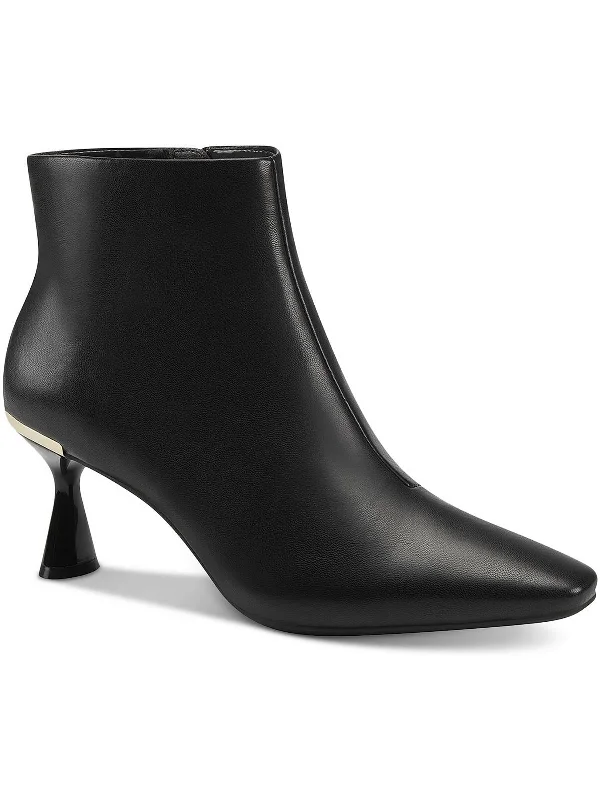 booties for business casual-  Celleste Womens Patent Dressy Booties