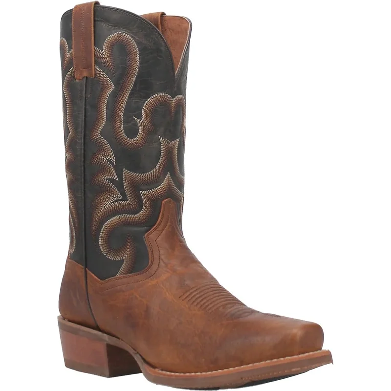 Dan Post Men's Richland Genuine Leather Square Toe Boots - Saddle