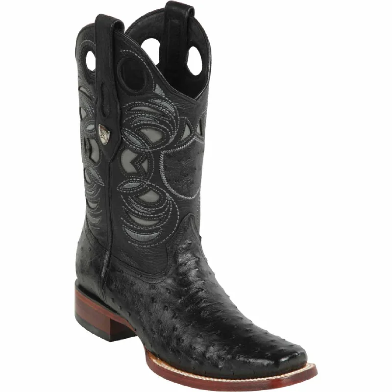 Men's Wild West Ostrich Skin Rodeo Toe Boots 281803