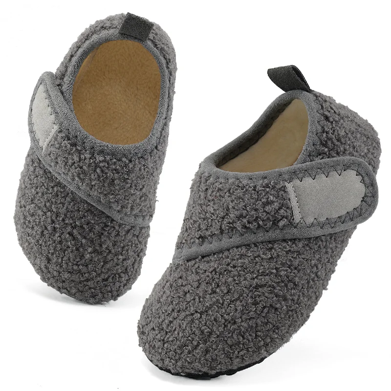 Slippers coffee addict-Slippers with rough heels-Ecetana Toddler Slippers Boys Girls House Shoes Kids Fuzzy Cozy Walking Shoes Indoor/Outdoor