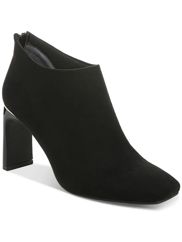 booties for everyday wear-  Brittnee  Womens Zipper Faux Suede Booties